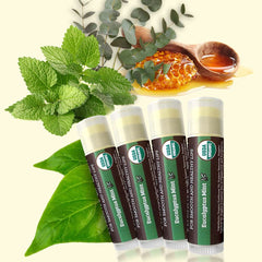 Earth's Daughter USDA Organic seal close-up on lip balm packaging