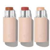 EarthsCure Glow Trio bronzer stick closeup for natural warmth and depth.