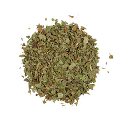 EarthWise Aromatics Lemon Balm leaves close-up, fresh scent ideal for calming herbal teas