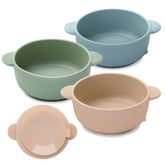Eascrozn baby bowls with suction base keep meals mess-free for toddlers.