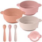 Eascrozn baby bowls with suction base secure meals on the table