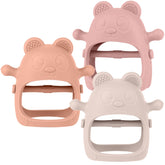 Eascrozn baby teething mitten open design for varying hand sizes and grip ease