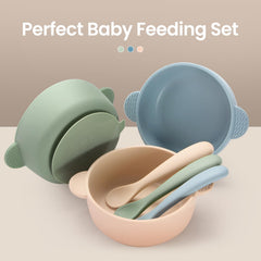 Eascrozn bowls with easy-release tabs for quick removal after meals