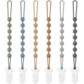 Eascrozn pacifier clip with one-piece design keeps pacifier secure and clean