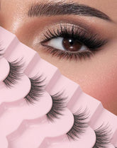 Easeful Half Lashes ultra thin flat band close-up for secure wear