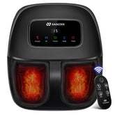 EaseZen foot massager remote control enables easy operation from a seated position.