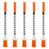 EassYring U-100 1mL syringe with 31G gauge and clear graduations for precision.