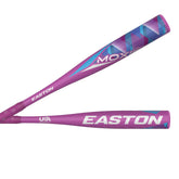 Easton MOXIE 24-inch T-Ball bat with 13-drop enhances contact.