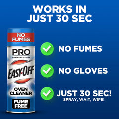 Easy-Off Fume Free Pro broiler area cleaned after use