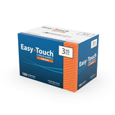 Easy Touch Luer-Lock syringe barrel 3ml with clear, precise dosing scale.