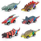 EASYFUN T-Rex pull-back dinosaur car for imaginative play and quick zooms