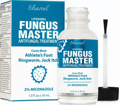 Ebanel athletes foot treatment bottle pour for easy application and fast relief.