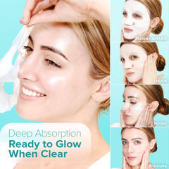 Ebanel Bio Collagen Ampoule Essence solidified in mask sheet