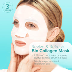 Ebanel Bio Collagen hydrogel sheet mask close-up showing texture