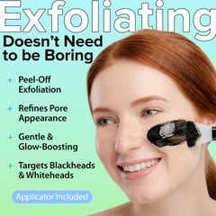 Charcoal texture close-up on Ebanel mask highlighting cleansing potential