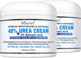 Ebanel Urea Cream 40% tube provides intensive foot moisture for dry skin.