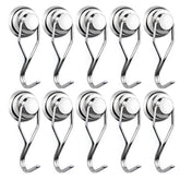 E BAVITE magnetic hooks with 80lb capacity for strong vertical hanging on metal.