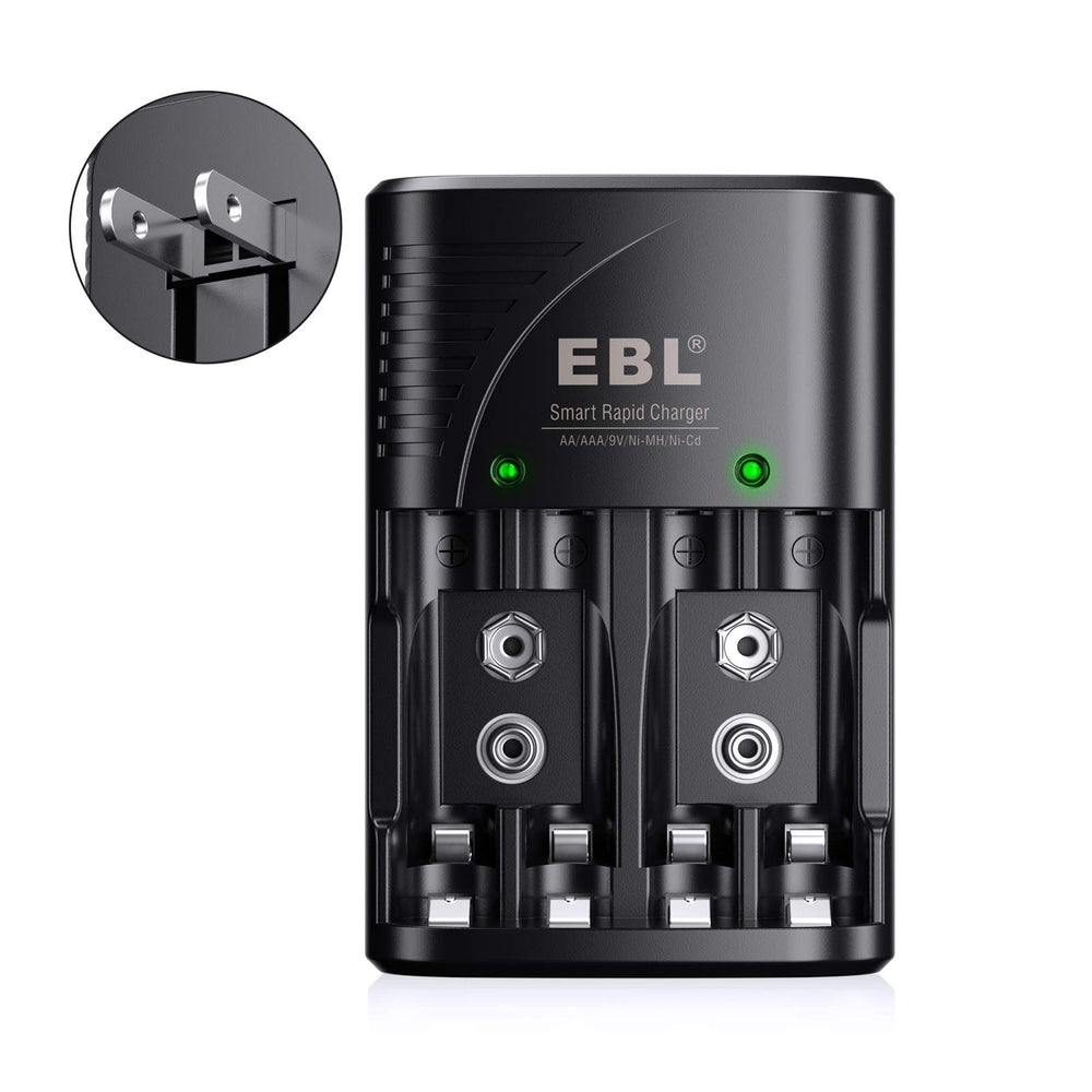 EBL Smart Rapid AA/AAA Charger shown for fast, reliable battery charging