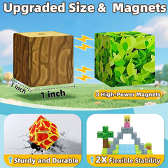 Close-up of EchoPlan blocks showing durable construction and magnet strength.