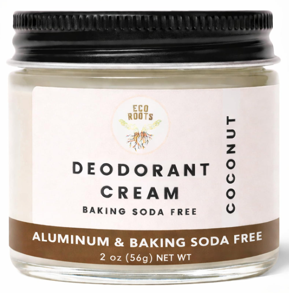 ECO ROOTS deodorant cream bottle pour for all-day freshness and odor control
