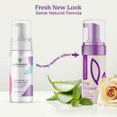 EcoBlossom cleaner foaming bottle in use at home for gentle sterilization.