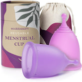 EcoBlossom period cup leak-proof design provides up to 12 hours of protection.
