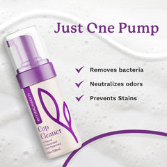 EcoBlossom unscented cleanser bottle for silicone cups.