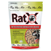 MouseX EcoClear RatX 8oz bag ready for easy indoor rodent control