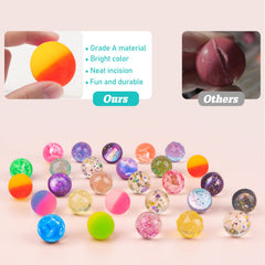 Ecoofor double color scrub bouncy ball for vibrant goody bags