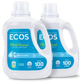 ECOS detergent bottle pouring for everyday laundry