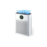 ECOSELF HAP603 large-room coverage shows the purifier's reach in big spaces for cleaner air.