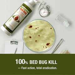 EcoVenger Bed Bug Killer dry-residual protection shows ongoing coverage after drying.