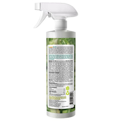 EcoVenger Mite Killer on plant leaf demonstrates plant-safe mite control.