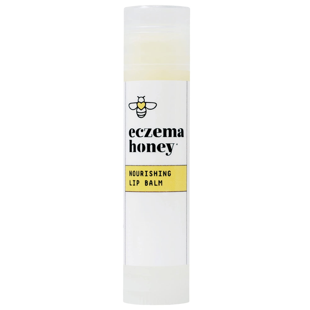 Eczema Honey Nourishing Lip Balm tube delivering long-lasting moisture for sensitive lips