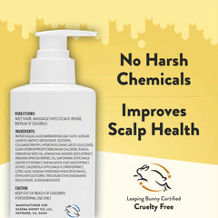 Eczema Honey Nourishing Shampoo argan oil drops emphasize deep hydration