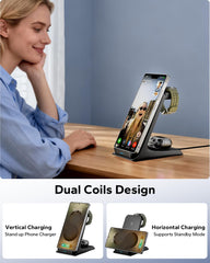 Eddibox Buds charging dock for quick, organized power.