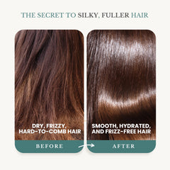 Edenika Rosemary Oil Conditioner bottle nourishes dry strands for softness.