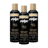 Edge Shave Gel for Men cedarwood and shea butter three-pack front view for moisture and protection
