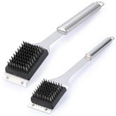 Edgnb 2-pack grill brush 16.5-inch with scraper for fast, thorough grill cleaning