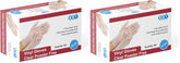 EDI clear vinyl gloves for clean hands during food prep and chores