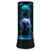 EDIER Jellyfish Lamp with two lifelike jellyfish swaying for soothing bedroom ambience.