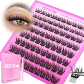 Eefofnn self-adhesive spider lash clusters for effortless 10-16mm glam.