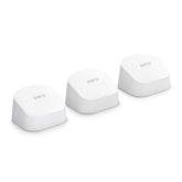 eero 6 router front view delivering reliable whole‑home Wi‑Fi coverage