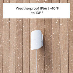eero Outdoor 7 mounted on wall demonstrates outdoor installation