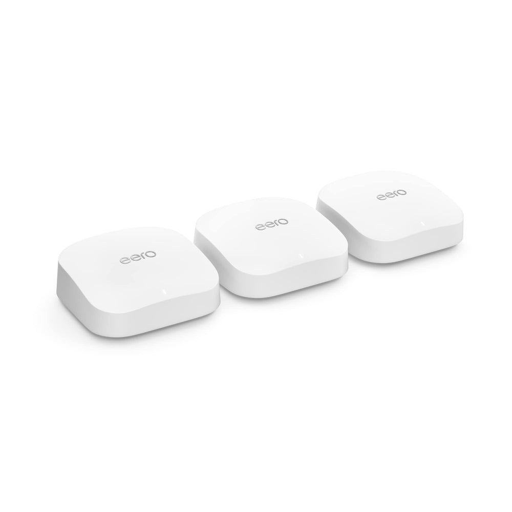 eero Pro 6E system setup showing quick guided installation for strong Wi‑Fi