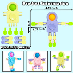 Eerrhhaq chain robot with buttons and rotating parts for shape shifting