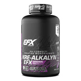 EFX Kre-Alkalyn EFX bottle with capsules for workouts