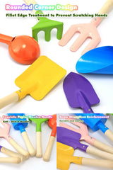 Egashow fork tool enables kid-friendly weeding and planting.