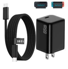 EGK 10ft charger powers Nintendo Switch dock for seamless play.