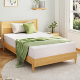 EGOHOME 5in full-size kids mattress top view, ideal for safe, space-saving children's sleep.